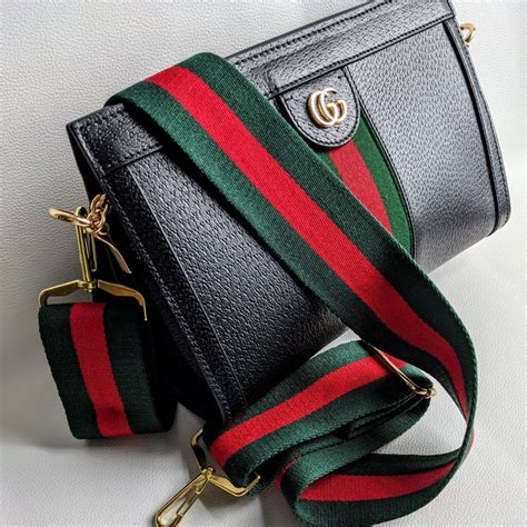 gucci bag with red and green strap|gucci handbag with guitar strap.